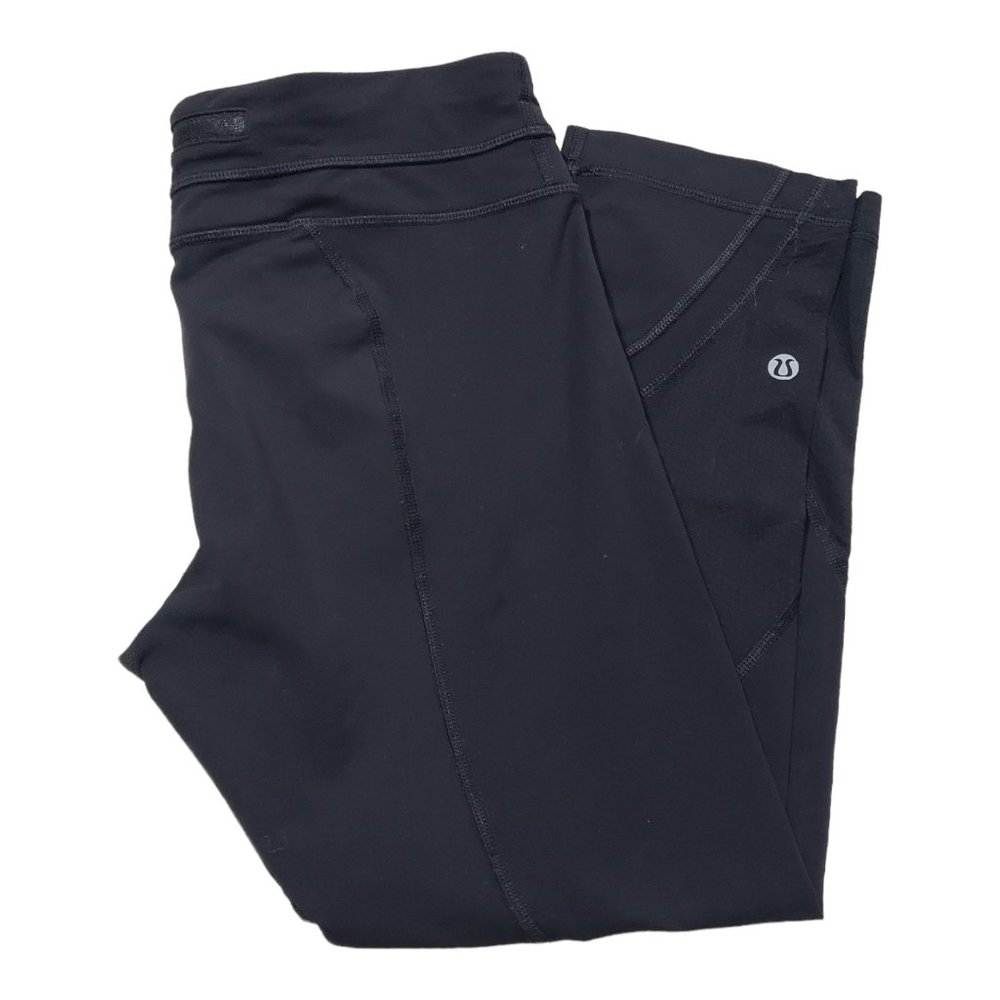 Lululemon Run: Inspire Crop 21" Women's 8 Black
